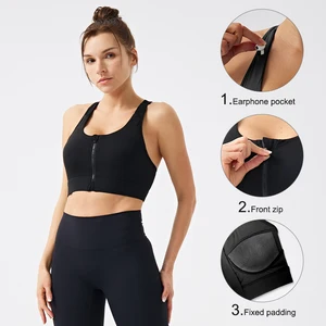 Women Yoga Comfortable Stretchy Running Bra Quick Dry Classic Push up Sports Bras High Support Shockproof Sports Bra for Women