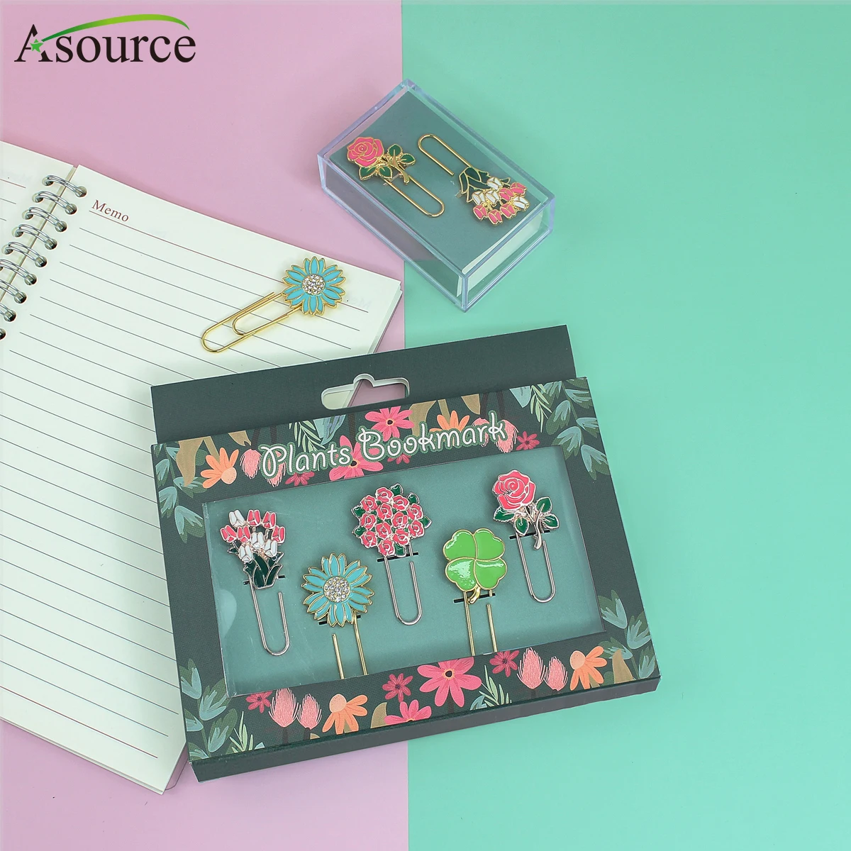 Скрепки-закладки из розового золота 2021 пробы для украшения