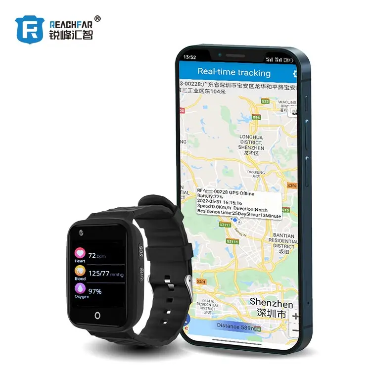 4G Smart Watch Bracelet GPS Tracking Device Electric Fence Mini Personal  Tracker Fall Detection Live Tracking History Position