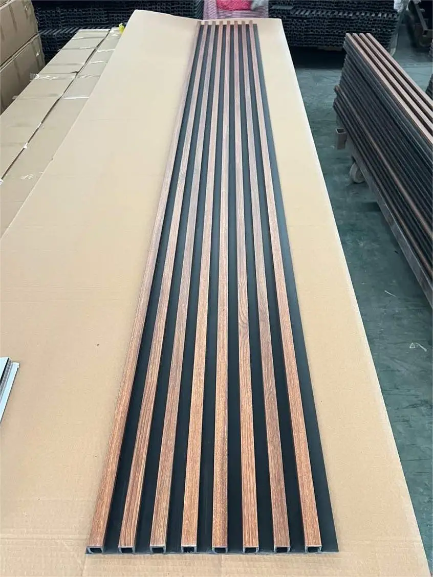 2024 High Quality Interior Wpc Fluted Wall Panel Wpc Wooden Wall Panel ...