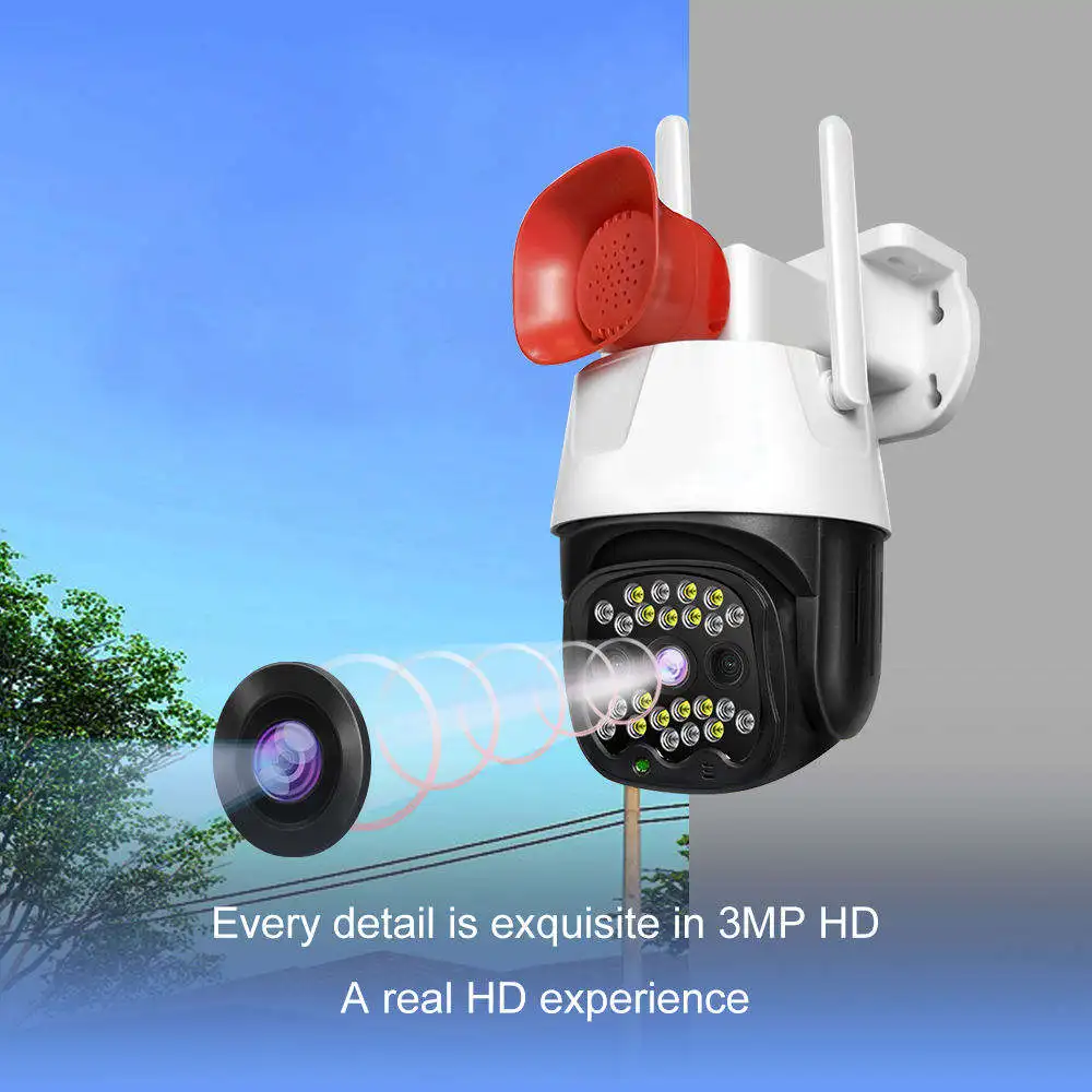 Smart Security Camera System Wireless With Wifi Siren Alarm 2mp V380 Smart Home Security Wifi Camera