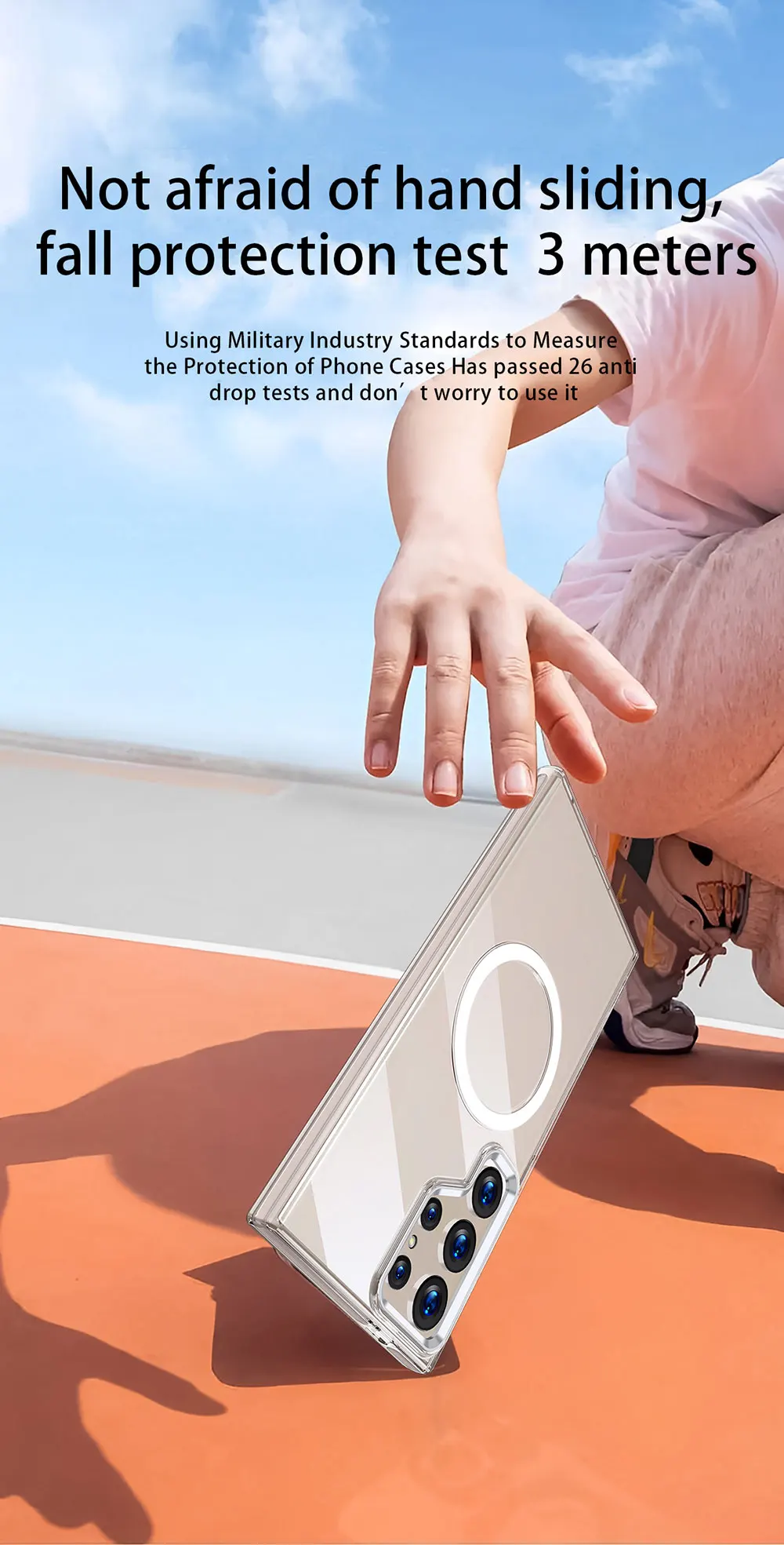 product clear case for samsung galaxy s24 plus ultra s24 camera protector magnetic ring phone transparent hard pc  wls83 wlons-7