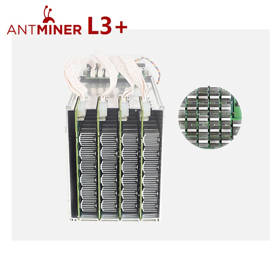 504m 504mh/S Scrypt Asic Bitmain Antminer L3+ With PSU LTC Litecoin Mining