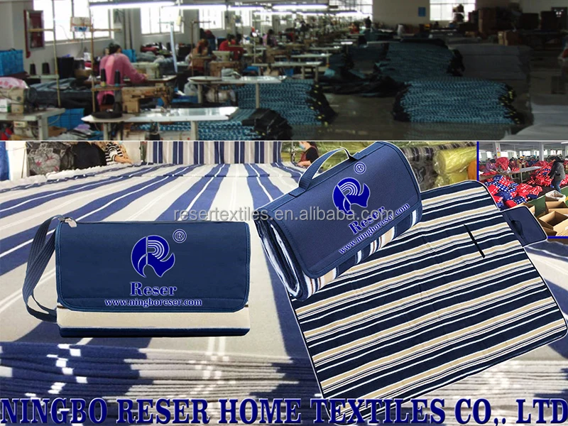 Custom Logo Large Square Folding Carrier Outdoor Sand Proof and Waterproof BBQ Picnic Blanket Mat Acrylic Camping Mat Bulk