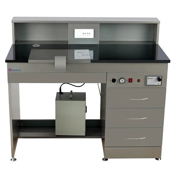 Customized Dental Lab Bench Stainless Steel  Technician Work Station With air Gun and Vacuum Cleaner Dental Bench