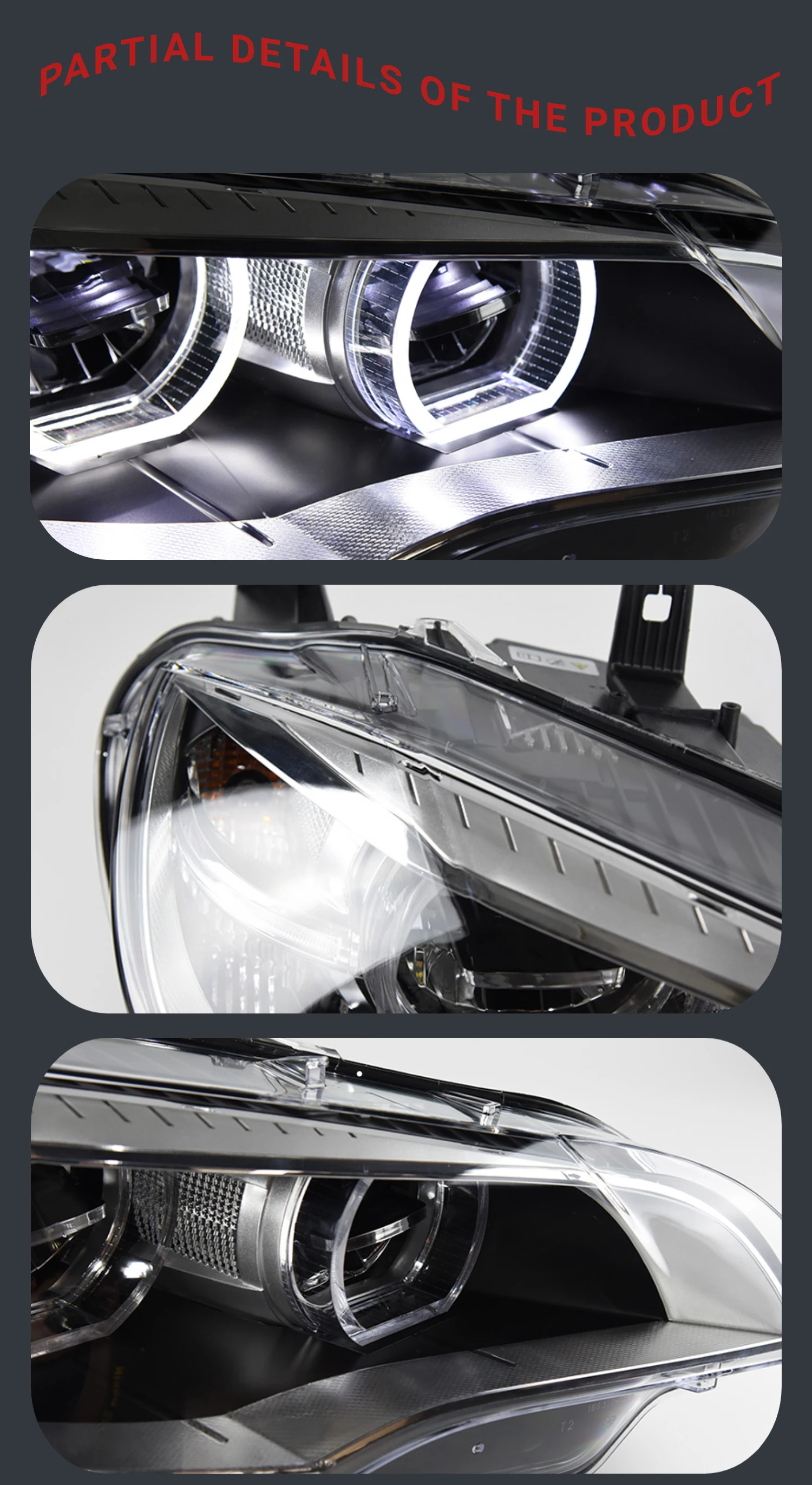 Led Headlight For Bmw X6 E71 20082013 Xenon Modify To Full Led