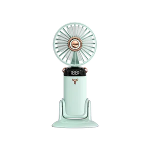 2400mah  USB Rechargeable Mini Foldable Handheld Tabletop Wall Mounted  Fan