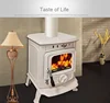 White firewood fireplace