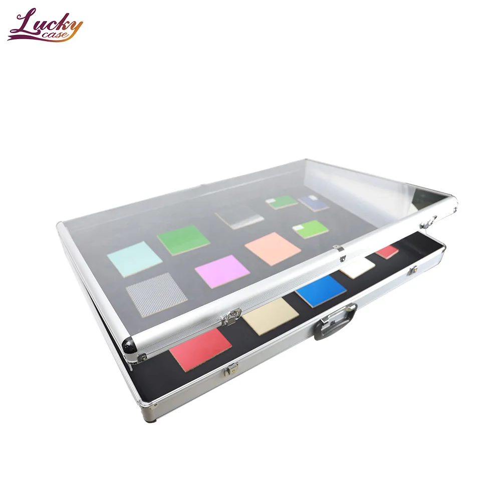 Factory Price Lockable Aluminum Acrylic Table Top Trade Show Display