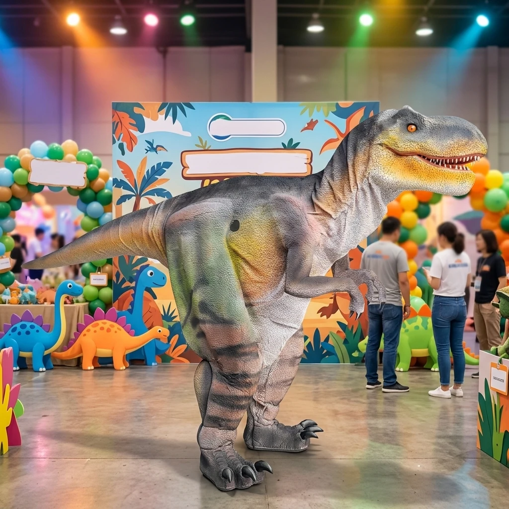 Realistic Hidden Leg Animatronic Adult Walking T-Rex Dinosaur Costume Suit With Sound for Theme Park Performance