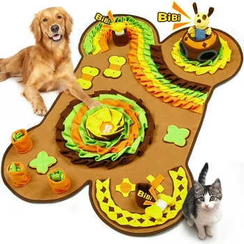 Best Large cute Interactive Training Dog Feeding Mat Slow Down Food Anxiety Free Snuffle Mat for Dogs