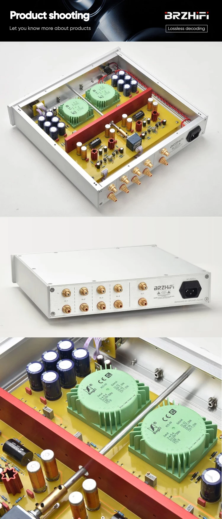 BRZHIFI Factory Price Modern JC2 Balanced Speaker amplifier Hifi Amplificador Home Theater Audio Preamp Stereo Preamplifier factory