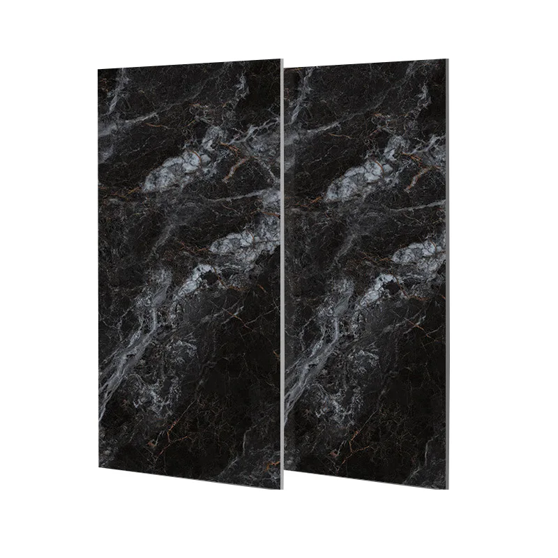 大理石タイル壁と床研磨黒セラミックタイルフルサイズ75X150大理石外観