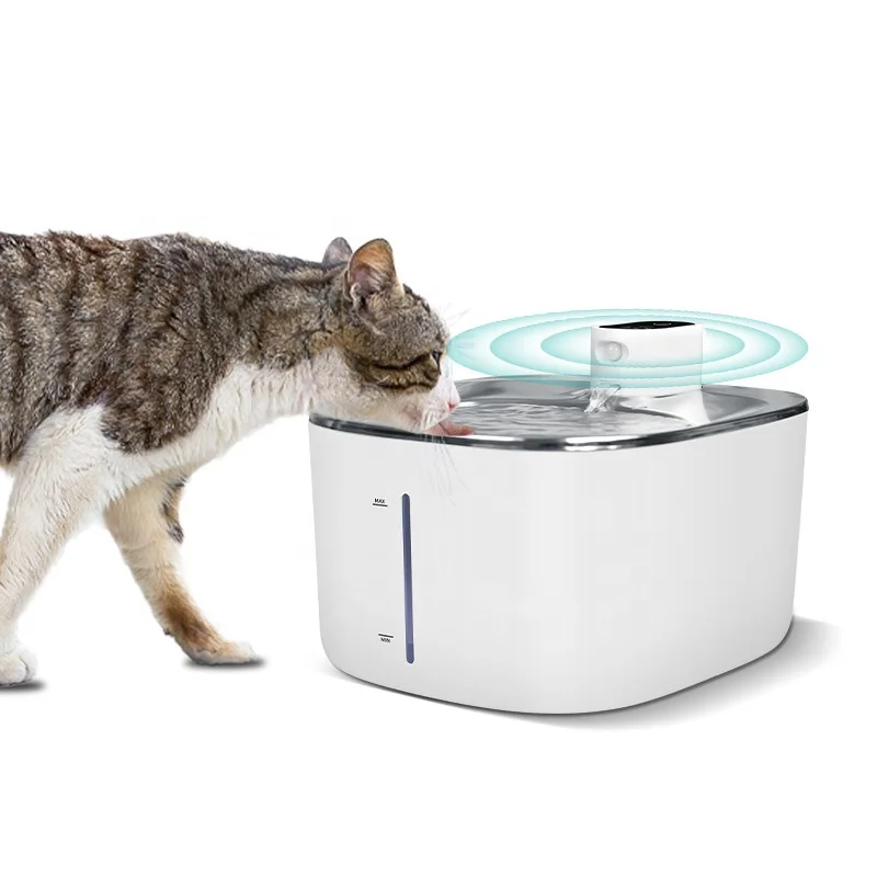 Cat Dog Smart Electric Pet Water Fountain 4000mah Battery