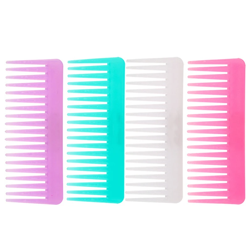 Wholesale Wide Tooth Comb Plastic Detangling Comb With Custom Logo ...