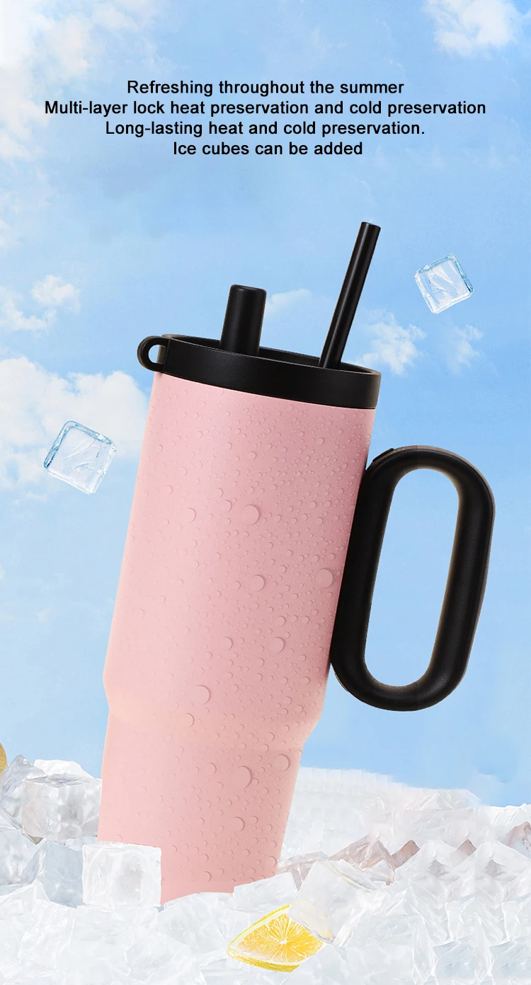 Wholesale Custom Stainless Steel Insulated Leak Proof Lid Travel Tumbler with Handle