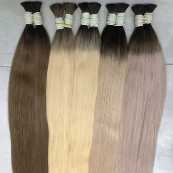 BEST SELLING AND BEST QUALITY Remy Hair Bulk 100% Cabelo Humano Virgin Hair Extensiones Extensiones De Cabello Humano.