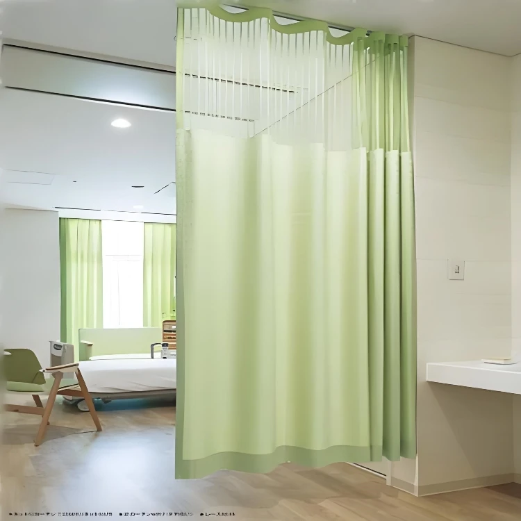 Wujiang Partition Privacy Cubicle Divide Curtains Medical Disposable Hospital Ward Living Room Partition Curtain Fabric