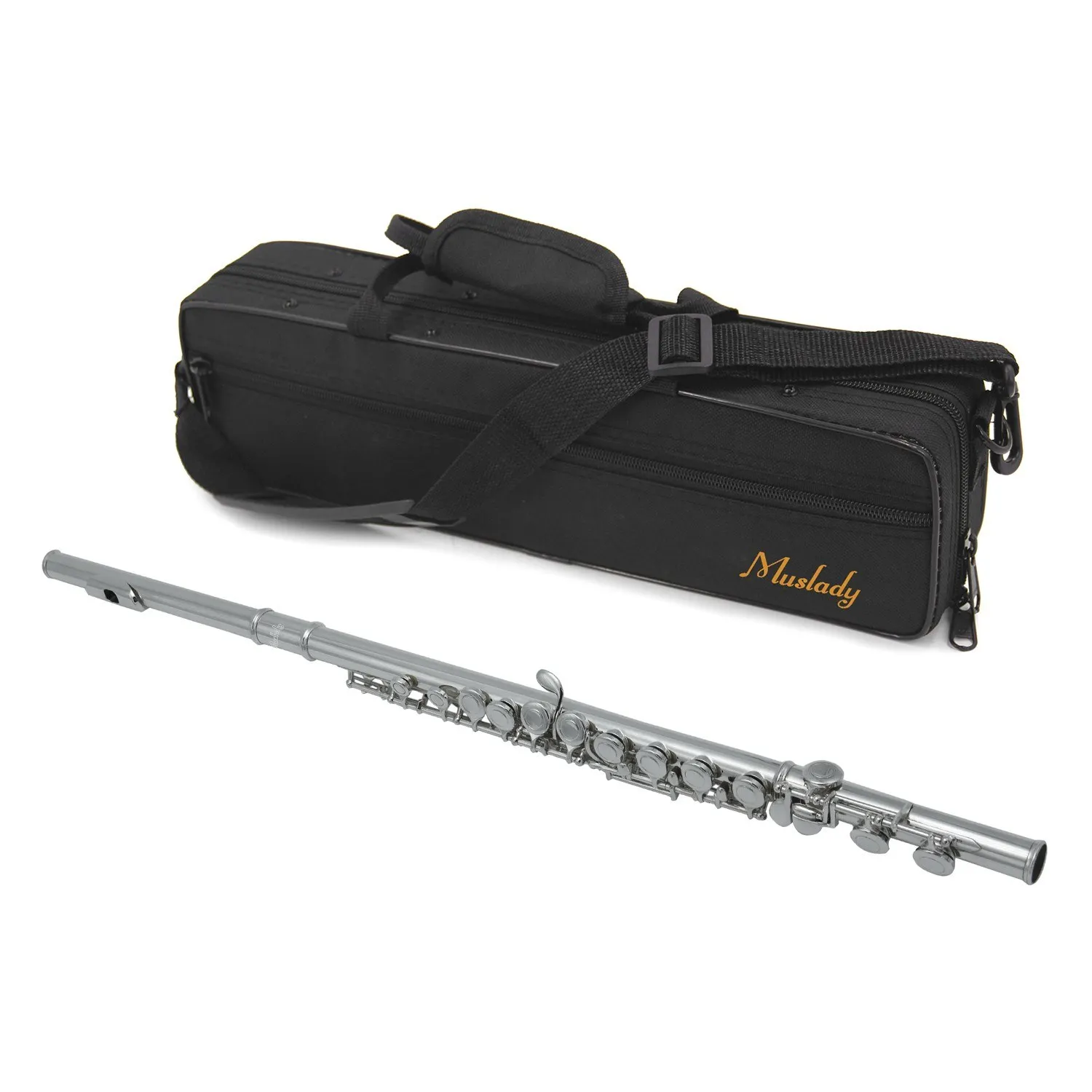 Muslady FL-200S C Flute - 16 Keys Cupronickel Silver-plated