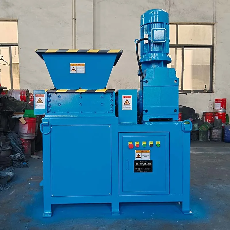 Multi Functional Small Double Axis Cardboard Box Shredder Food Kitchen Waste Shredder Wood and Plastic Industrial Shredder
