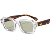 Montura transparente C5 - Lentes verdes