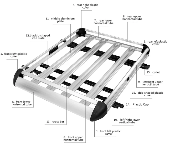 Алюминиевые кроссовые рейки на крыше, набор автомобильных аксессуаров, рейки на крышу, автомобильные багажники