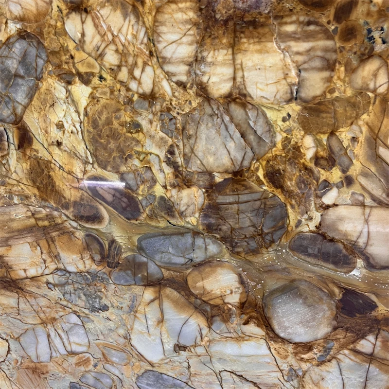 product luxury brazil golden quartzite slab tiles for interior background wall decor yellow exotic stone tiles-2