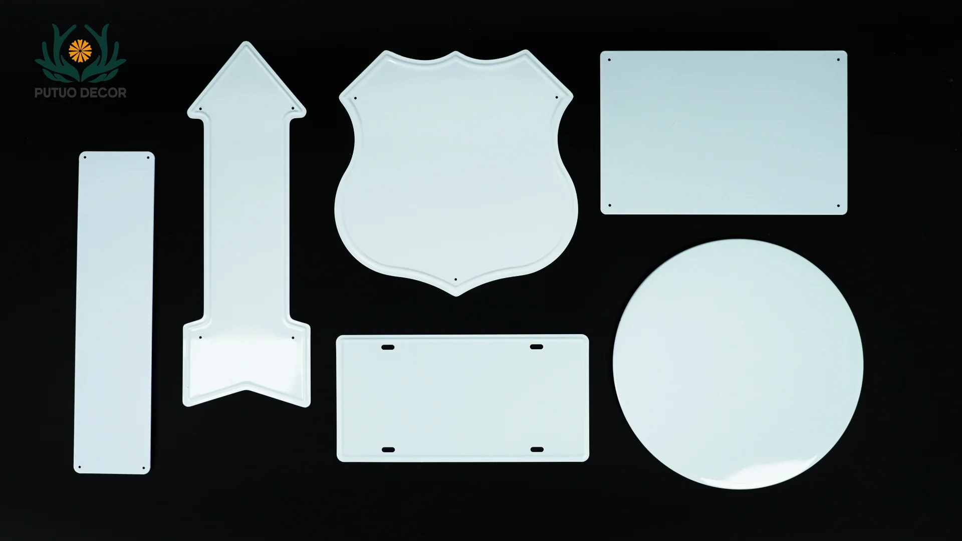 Putuo Decor Motor Gas Oil Metal Tin Sign Vintage Round Tinplate