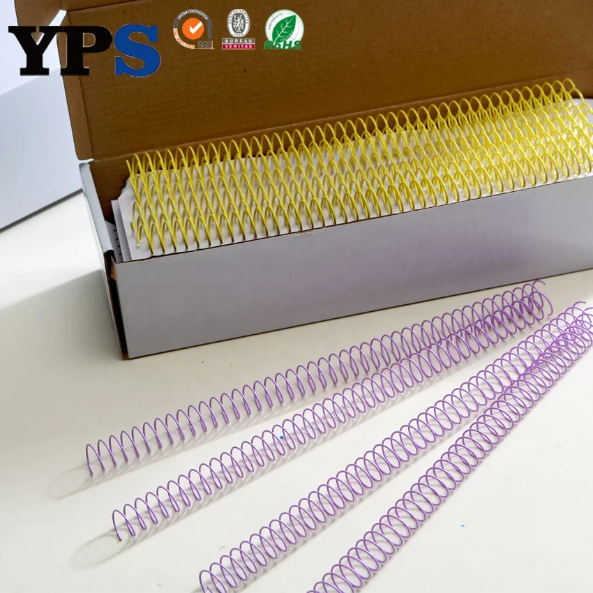 New Arrival Gold Color Single Metal Spiral Coil Spiral Binding Ring for Book