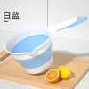 Cuillère à eau pliante épaississante bleue