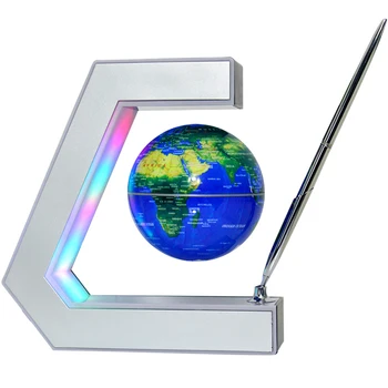 Levitating  magnetic floating globe with plating pen for Business Office