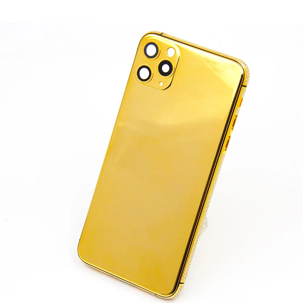 For Iphone Apple Accessories Back Cover 24kt Gold Plated Housing For Iphone 11 11 Pro 11 Pro Max Luxury Cover Buy For Iphone Accessories Back Cover For Iphone 11 Pro Max Luxury