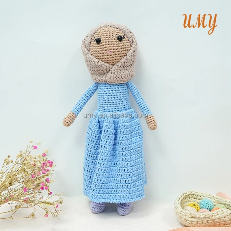 Islamic Baby Knitted Dolls Hijab Geschenk Muslim Shower Gifts Kids Eid ...