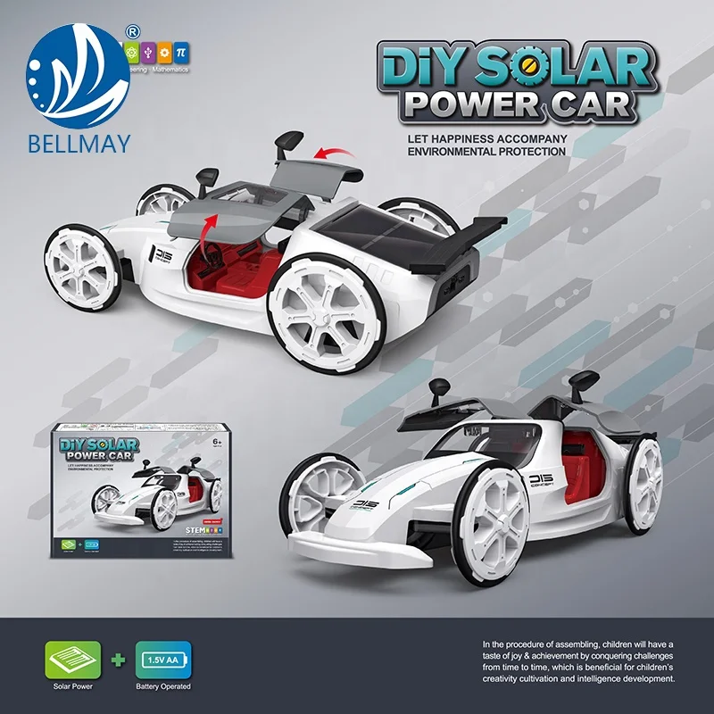 
 Детский развивающий автомобиль на солнечной батарее Bemay, игрушка «сделай сам» с питанием от солнечной энергии, набор для обучения научным экспериментам, для детей старше 6 лет  