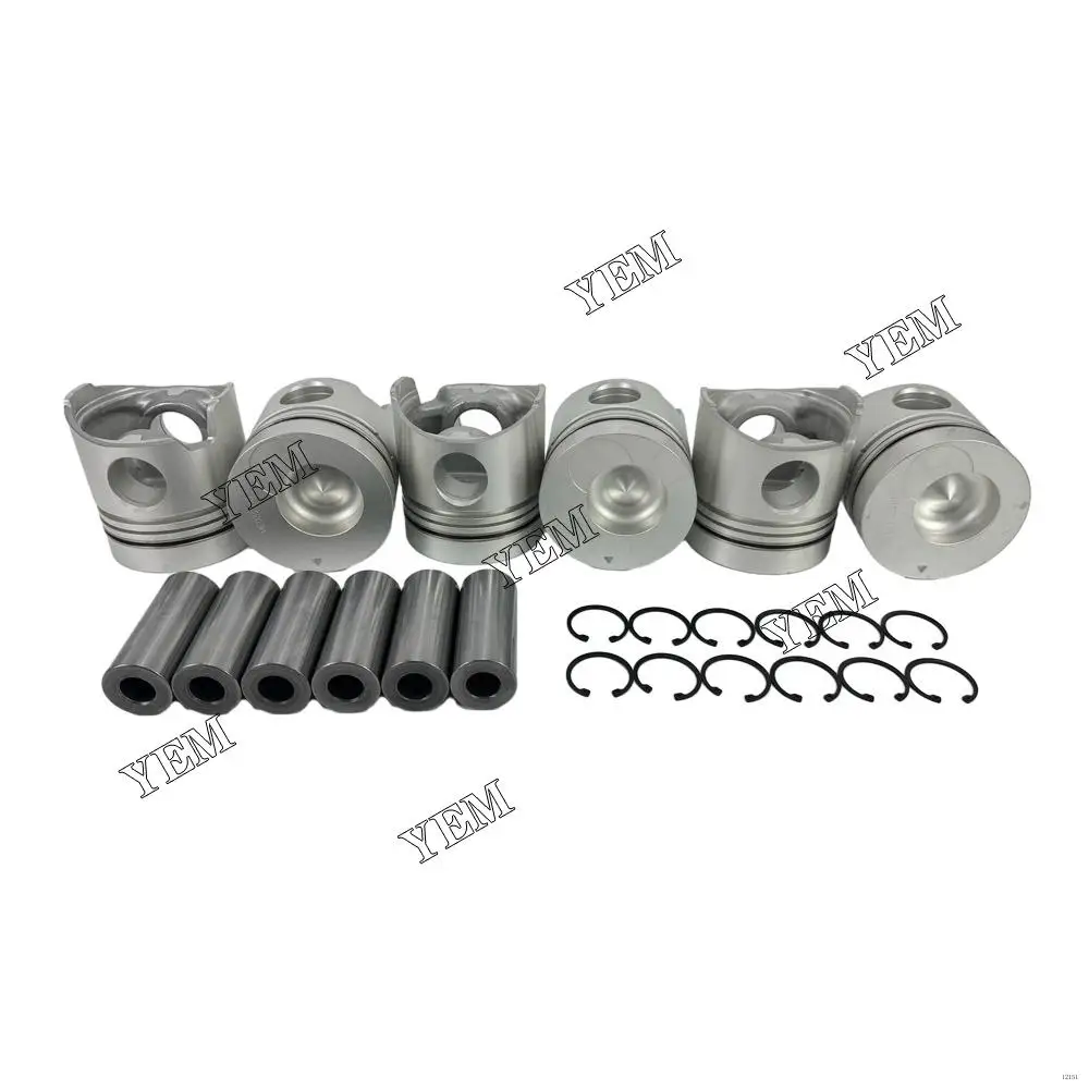 Cylinder Piston Kit ME032216 For Mitsubishi 6D14 Excavator Tractor Forklift Spare Parts