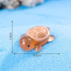 Lot De 60 Mini Tortues Lumineuses En Résine - 6 Couleurs - Décoration Jardin, Micro-paysage & Aquarium