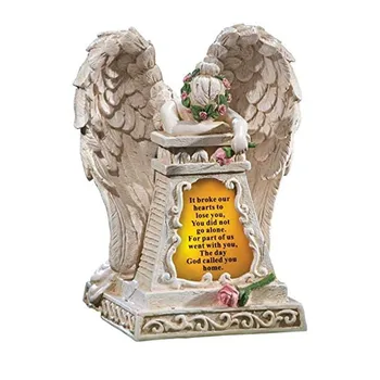 Wholesale Angel Garden Memorial Solar Statues Sympathy Gifts For Home Decoration