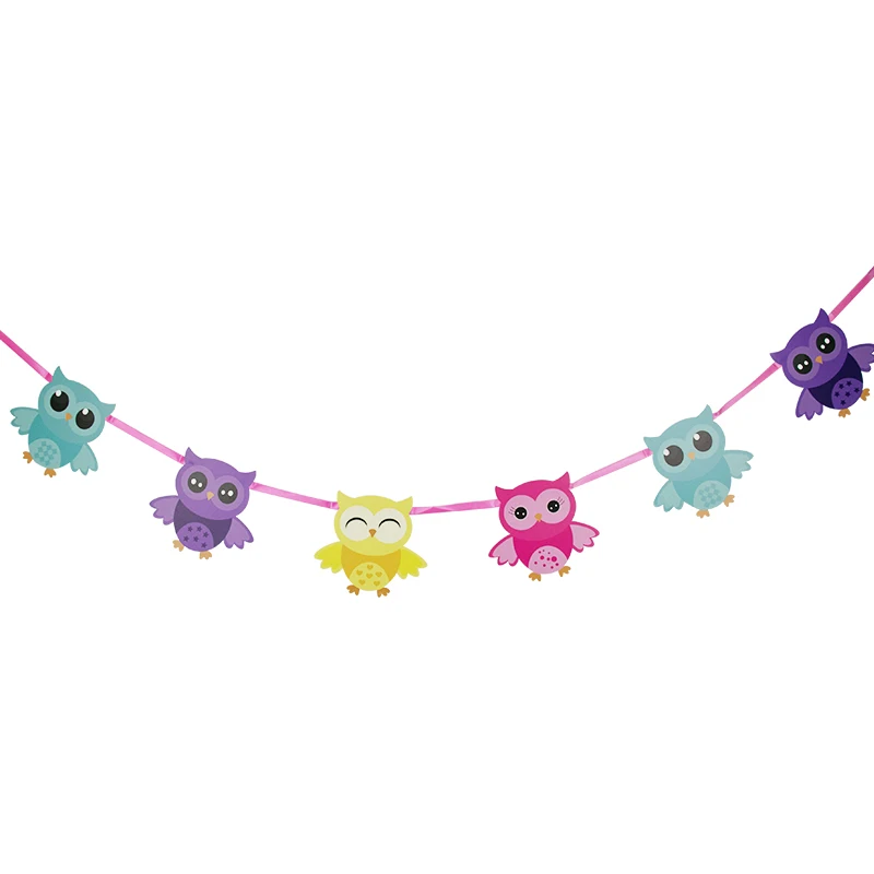 Bannieres Hibou Multicolores Pour Enfants Banderoles A Theme De Dessin Anime Decoration De Fete D Anniversaire Et De Vacances Buy Bannieres Party Decor Hibou Product On Alibaba Com