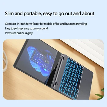 Intel N100 Processor - 14 Inch 2-in-1 Laptop with 32 GB DDR4
