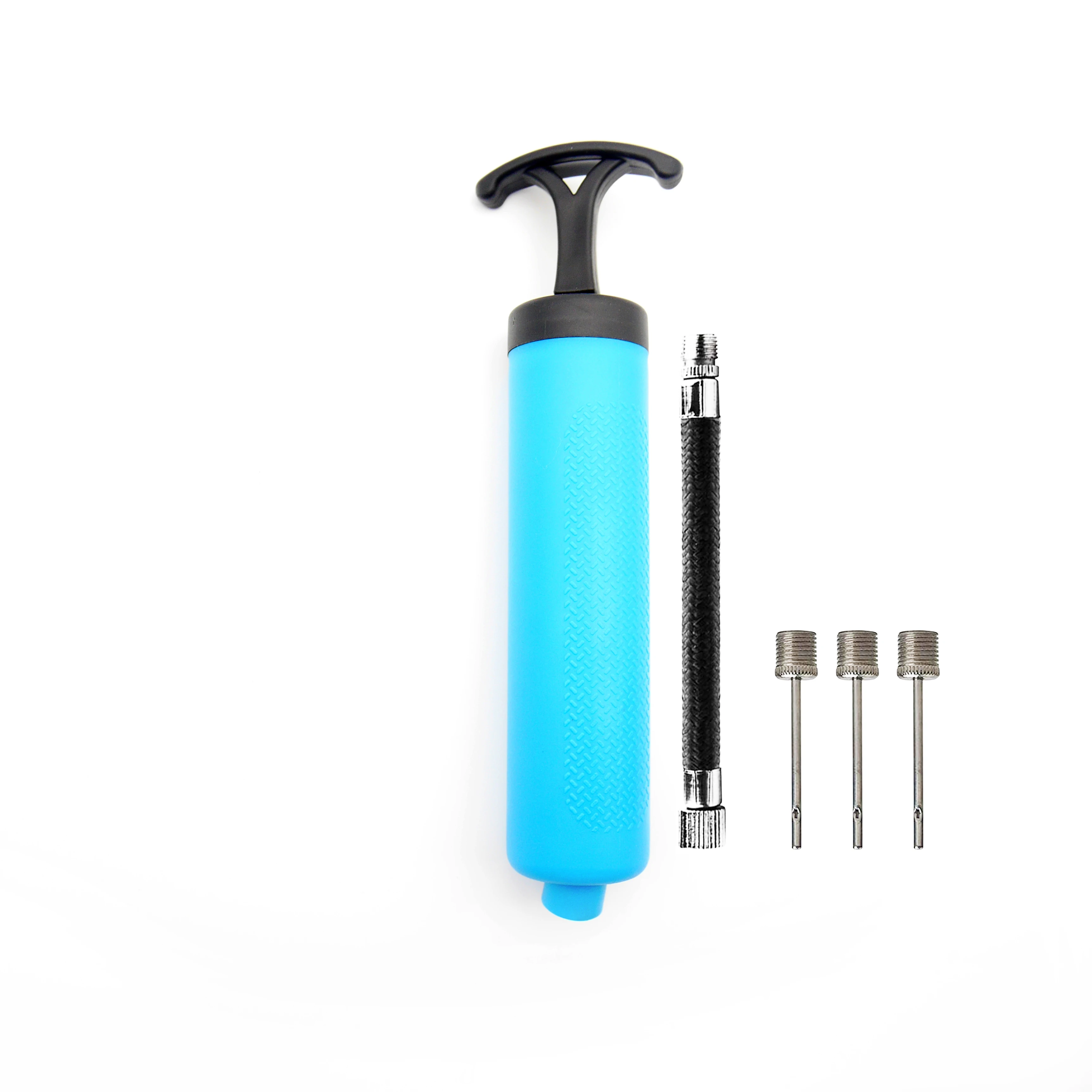 Sikat na Benta, Portable na Action Kamay na Air Ball Pump Inflator Kit na May Karayom para sa Soccer Football Basketball Volleyball Rugby Ball