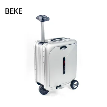 2025 Luxury Electric Scooter Suitcase Hidden Handle Telescopic Luggage Carts Modern Simple Style for Convenient Electric Riding