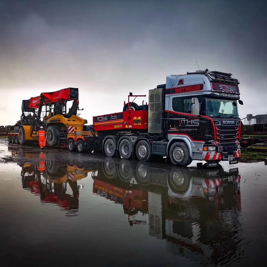 SANY SRSC45H85A 45 Ton Reach Stacker Tyre Wheel Reach Stacker for Port