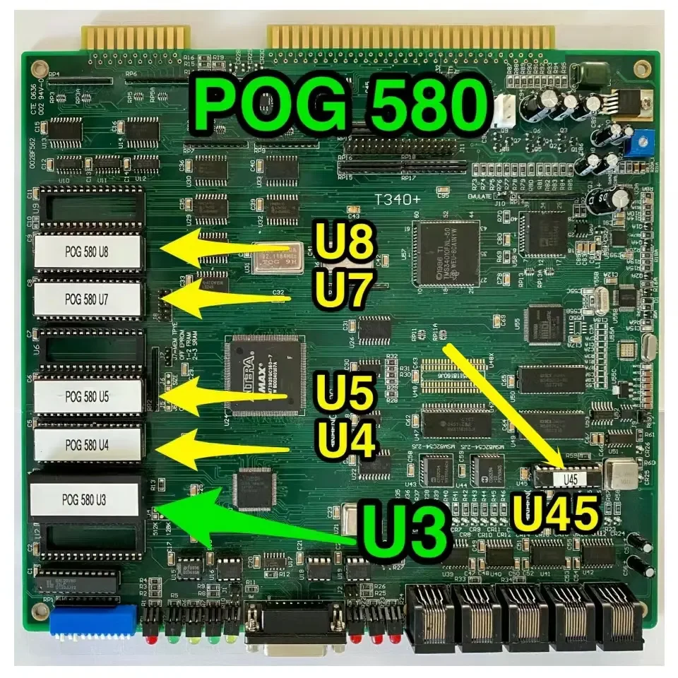 Набор чипов 580 горшок O GOLD хорошее удержание % для POG T340 + оригинальные