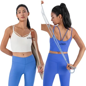 High Elastic Breathable Fitness Sports Bra Spring Summer Sexy Anti-Shock Yoga Bra with Detachable Chest Pad Eco-Friendly