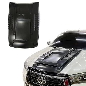 For Toyota Hilux Revo Rogue Rocco 2015-2020 ABS Plastic Bonnet Hood Scoop Matte Black