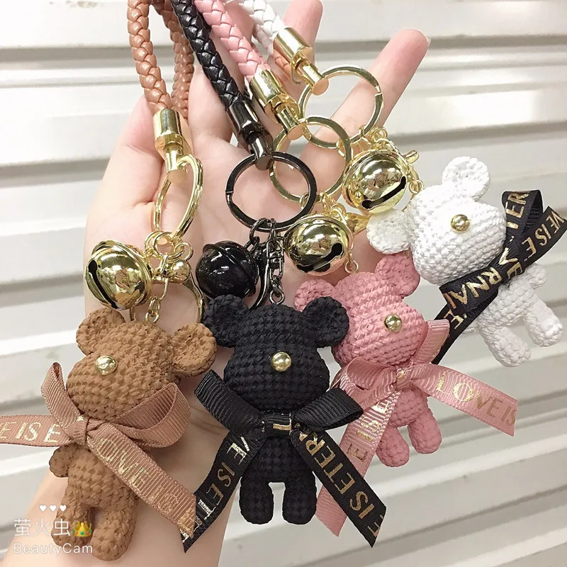 Cute Keychain Backpack Charms Cartoon Bear Keychains Bag Keychains