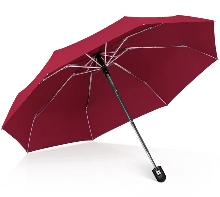 5fold Super Automatic 8 Flat 6 Ribs Bag Mini Woman One Dollar Umbrella