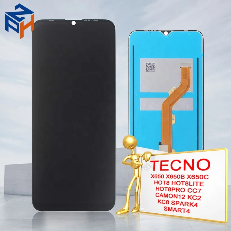 Display for Tecno in 3 Kc8 Cf7 LCD Replacement for Infinix Hot 6 Lcd Screen X606 X626 Lcd Pantallas