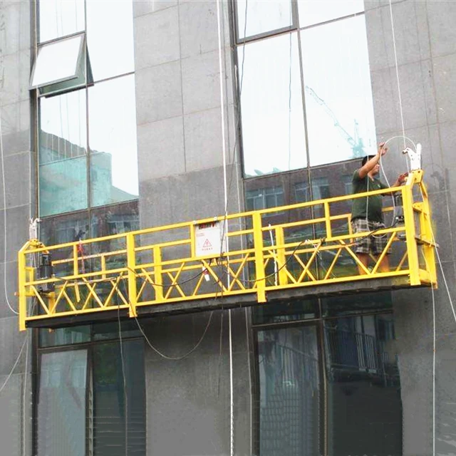 zlp cradle electric scaffold lift for wall painting and window cleaning