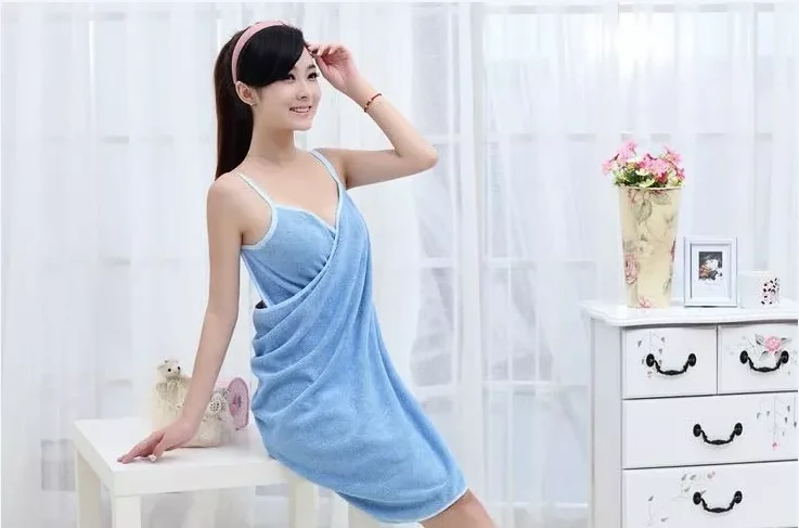 Bathing Robe Set Wholesale Custom Women's Microfiber Bathrobe & Towel Set
